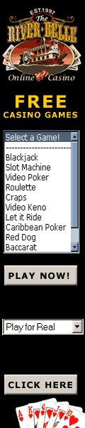 Safe banking, better than Vegas odds at The River Belle Online Casino